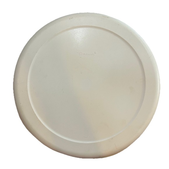 Tupperware Divided Veggie /Fruit /chips/Party Dip Tray - Beige 1665-2 With Lid - Picture 4 of 6